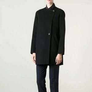 Theory Nyla black car coat xs